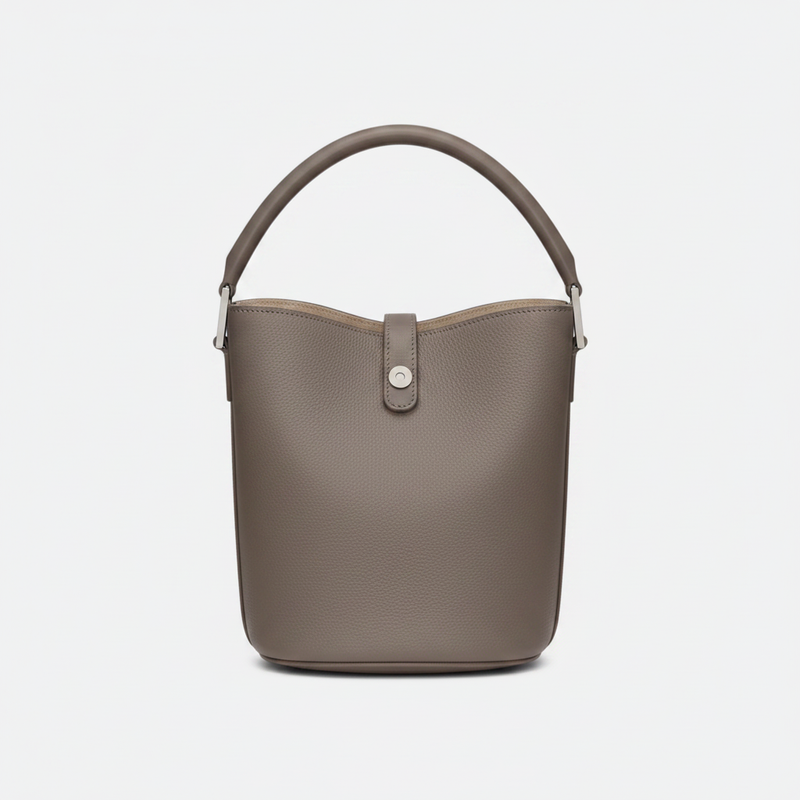 Borsa a mano in pelle lucida