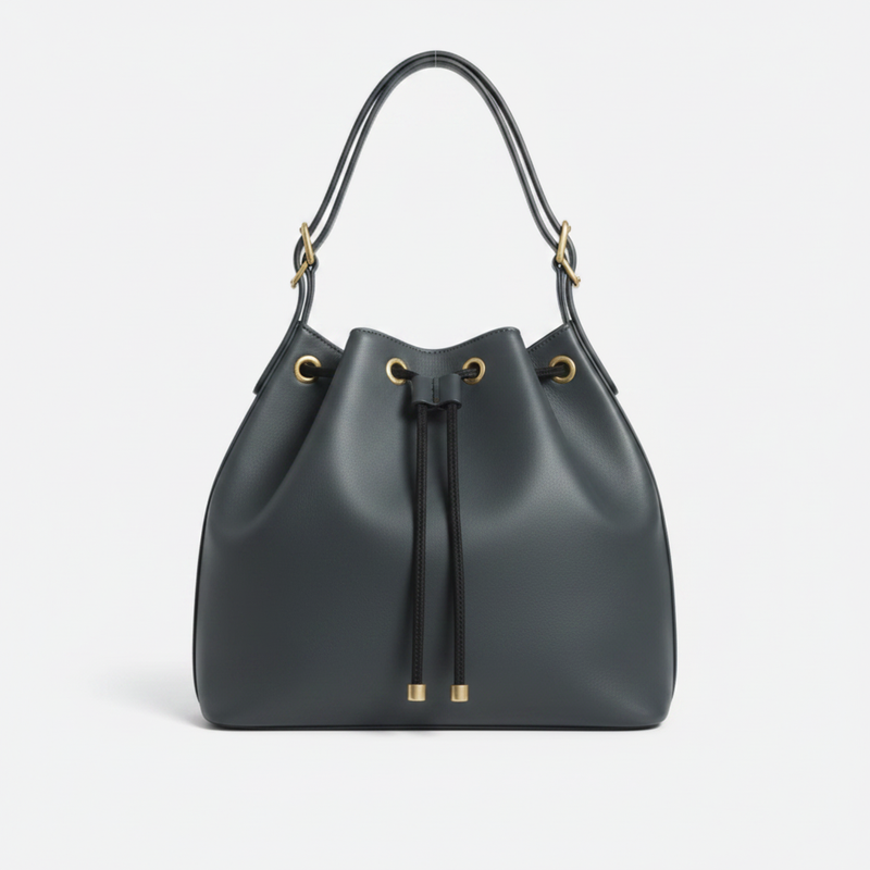 Borsa a mano media in pelle