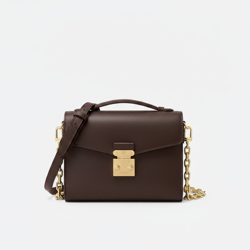 Pochette a tracolla East West in pelle