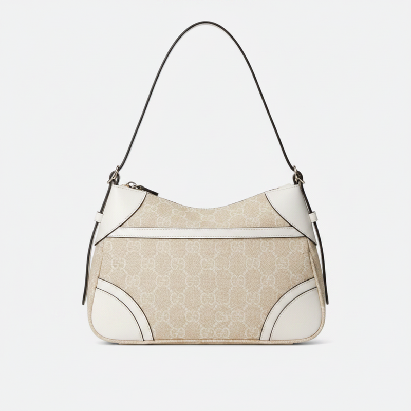 Borsa a tracolla in pelle goffrata