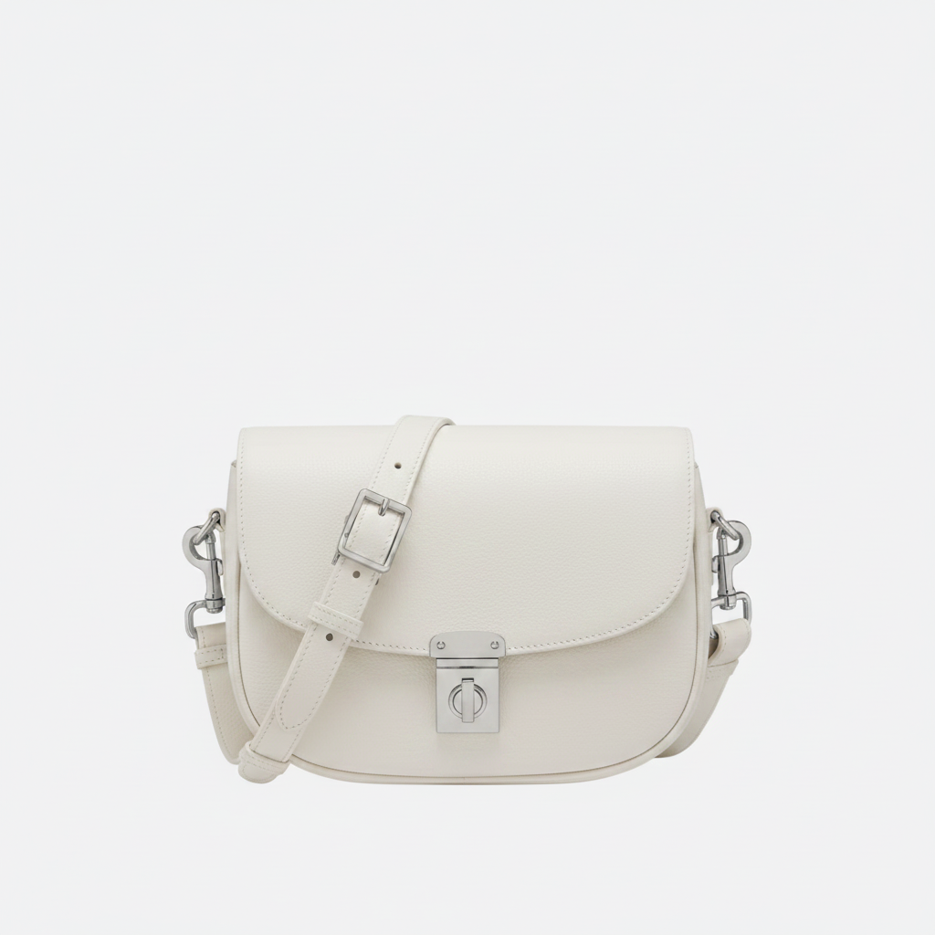 Borsa a tracolla media in pelle