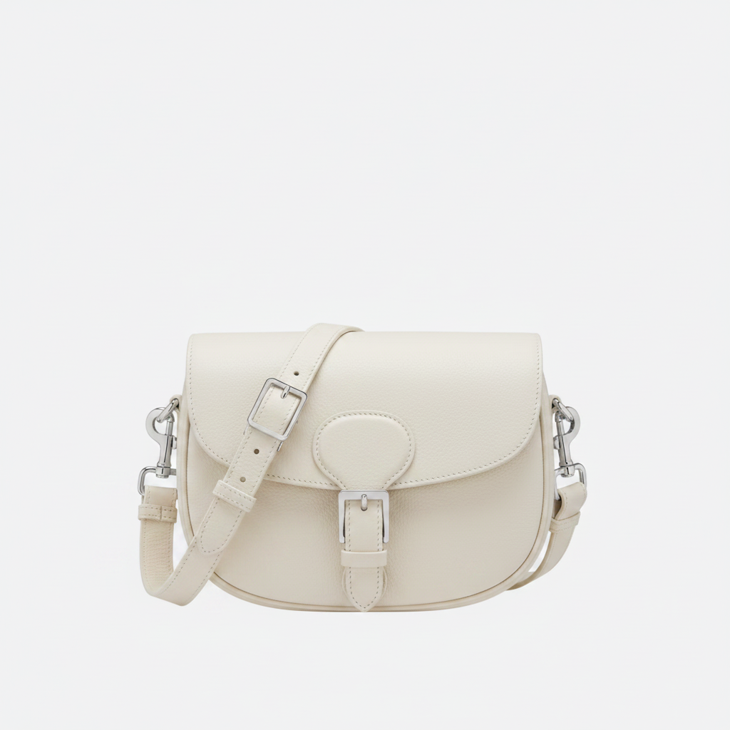 Borsa a tracolla media in pelle