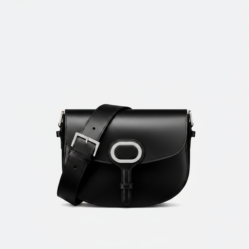 Borsa a tracolla media in pelle
