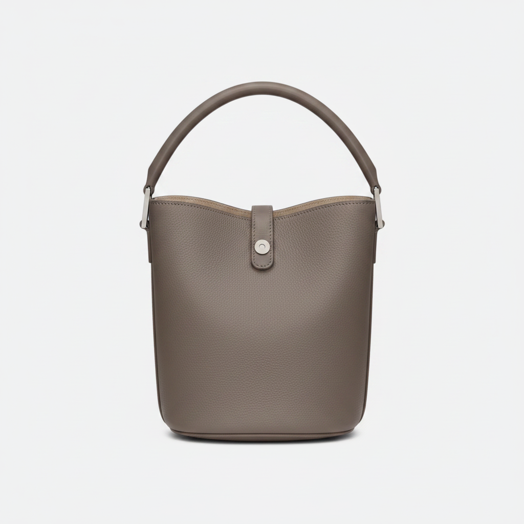 Borsa a mano in pelle lucida
