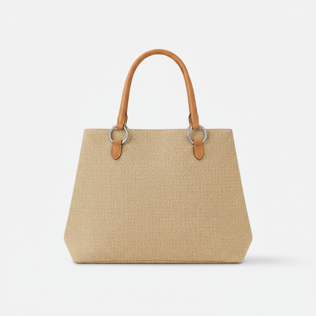 Borsa tote in rafia