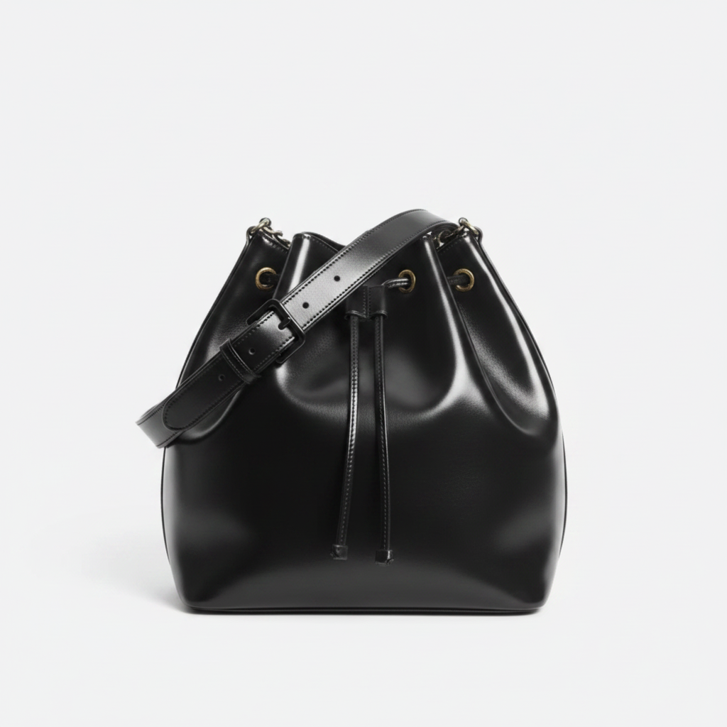 Borsa a mano media in pelle