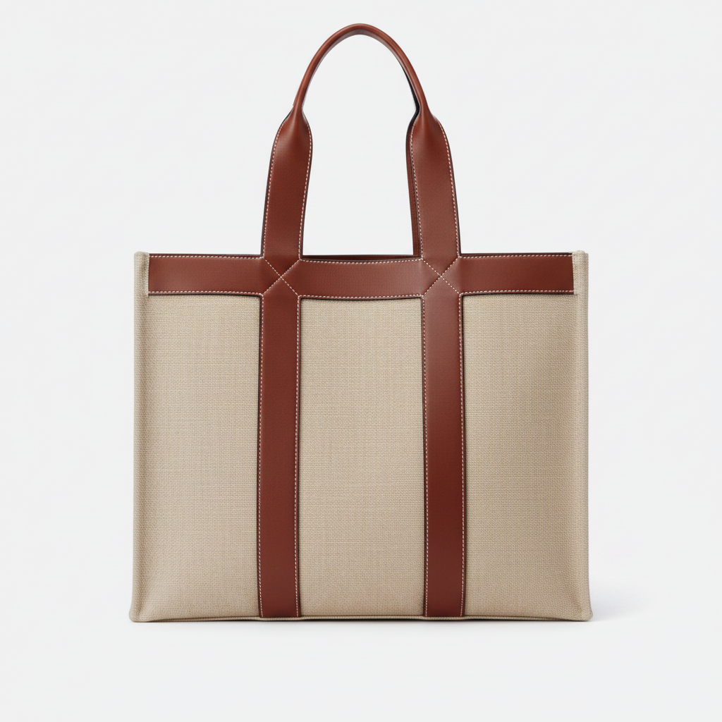 Borsa grande in lino