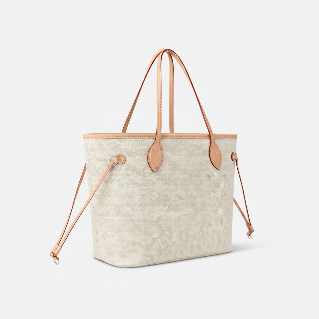 Borsa tote in pelle con monogramma