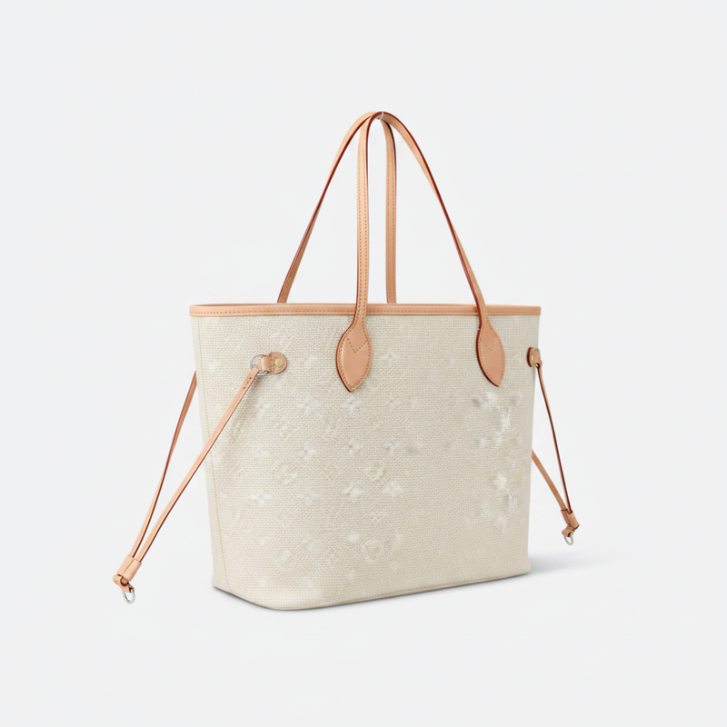 Borsa tote in pelle con monogramma