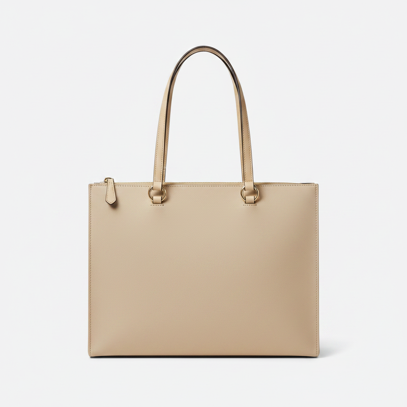 Borsa shopping grande in pelle morbida