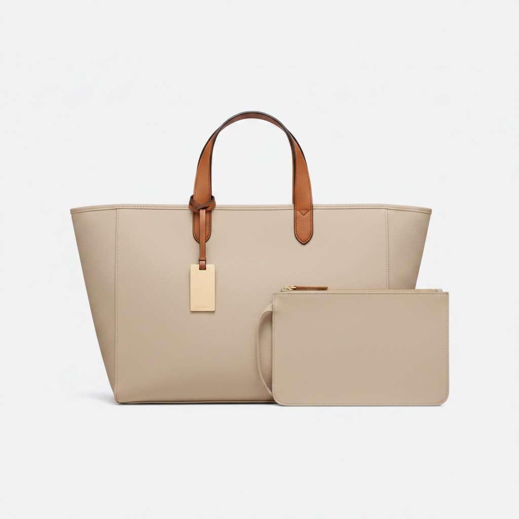 Borsa tote grande in pelle